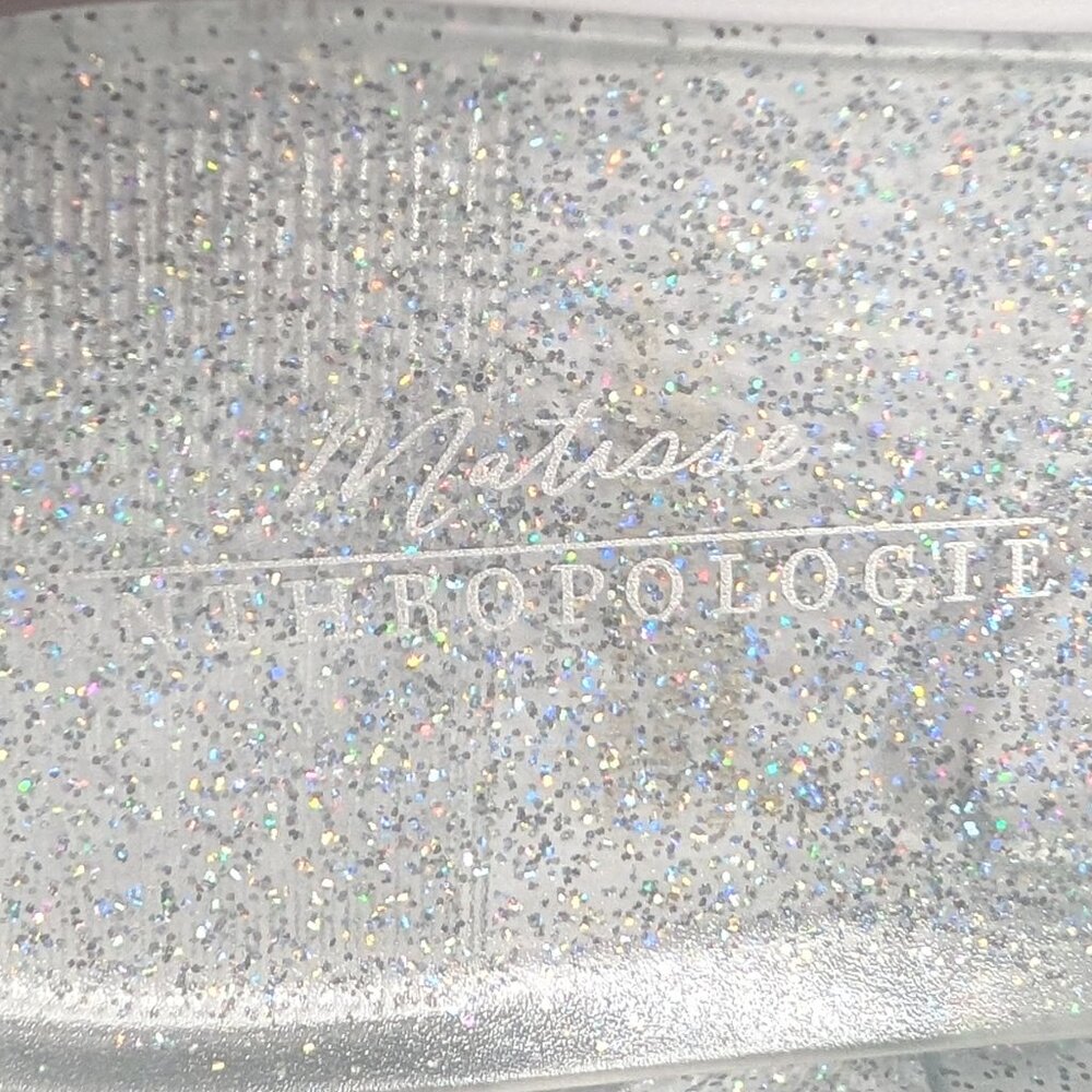Anthropologie Matisse Clear Jelly Slide Sandals w/ Multi-Colored Glitter - Picture 5 of 16